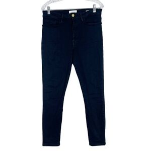 FRAME Le One Skinny Black Stretch Skinny Jeans Size 2
